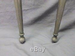 Pair Nickel Brass Sink Legs Support Old Marble Vtg Bath Console 26 691-17P