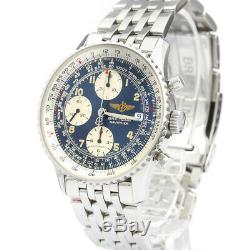 Polished BREITLING Old Navitimer Steel Automatic Mens Watch A13022 BF505558