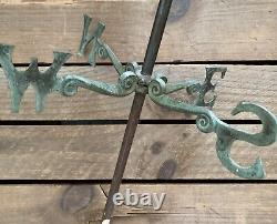 RARE, ANTIQUE ORIGINAL Old Norse, 1807 HANDCRAFTED Copper WEATHERVANE, SIGNED