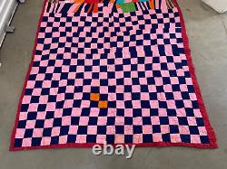 RARE Antique Old Vintage African Americana Black Folk Art Quilt, Gee's Bend