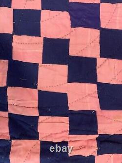 RARE Antique Old Vintage African Americana Black Folk Art Quilt, Gee's Bend