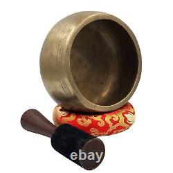 RARE Old Antique Hand Beaten Mani Singing Bowl Buddhist Tibetan Vintage Nepal