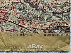Ralph Lauren Plaid Fabric Material Cloth Vintage Old Antique Sewing Tailor Sew