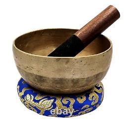 Rare 80 Years Old Antique Hand Beaten Singing Bowl Bronze Tibetan Vintage Nepal