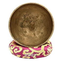 Rare 80 Years Old Antique Hand Beaten Singing Bowl Bronze Tibetan Vintage Nepal