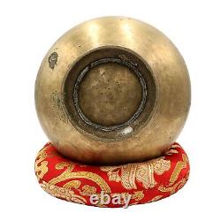 Rare 80 Years Old Antique Hand Beaten Singing Bowl Bronze Tibetan Vintage Nepal
