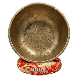 Rare 80 Years Old Antique Hand Kopre Singing Bowl 7 Metals Tibetan Vintage Nepal