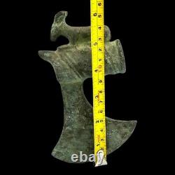 Rare Antique Old Luristan Bronze Axe Deer Head Home Decor Collection Vintage Art