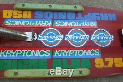 Rare Kryptonics Star-Trac Skateboard Micke Alba 9.75 Trucks ACS Old School 1978