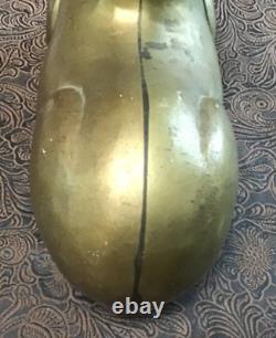 Rare Old Antique Vintage Brass Bearded Goat Ram Mold FigurineHeavy 5LB Art8