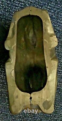Rare Old Antique Vintage Brass Bearded Goat Ram Mold FigurineHeavy 5LB Art8