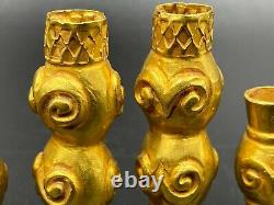 Rare Vintage Antique Old Gold Jewelry Beads From Ancient Chines Han Dynasty