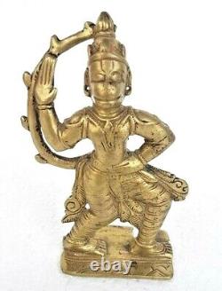 Rare Vintage Old Antique Brass Hindu Monkey God Hanuman Fine Figure / Statue