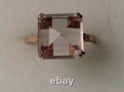 Ring Vintage Silver Gold 875 Rare Accessories Old Women Antique Jewelry Ussr