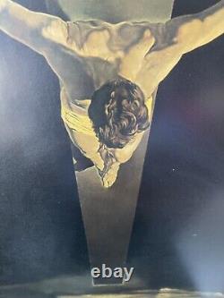 SALVADOR DALI OLD ANTIQUE LITHOGRAPH SURREALIST RELIGIOUS CHRIST VINTAGE 1960s