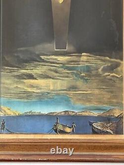 SALVADOR DALI OLD ANTIQUE LITHOGRAPH SURREALIST RELIGIOUS CHRIST VINTAGE 1960s