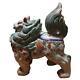 SHISHI LION IMARI Ware Pottery Statue 11 inch Japanese Antique Old Figurine Art