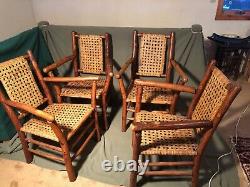 SIX PIECE OLD HICKORY FURNITURE SET FROM MARTINSVILLE, INDIANA circa pre 1950
