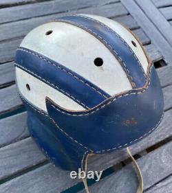 SWEET Wing TIP Old Antique 1940's CIRCA Vintage Leather Football Helmet Early