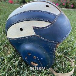 SWEET Wing TIP Old Antique 1940's CIRCA Vintage Leather Football Helmet Early