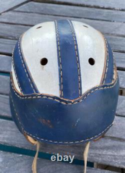 SWEET Wing TIP Old Antique 1940's CIRCA Vintage Leather Football Helmet Early