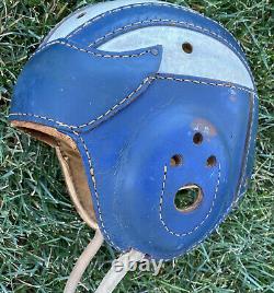 SWEET Wing TIP Old Antique 1940's CIRCA Vintage Leather Football Helmet Early