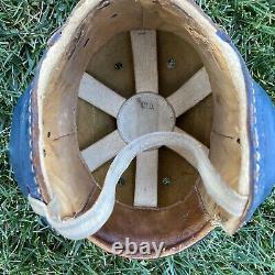 SWEET Wing TIP Old Antique 1940's CIRCA Vintage Leather Football Helmet Early