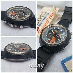 Seiko 6139-8010 Speed-Timer Chronograph Automatic New Old Stock JDM 1972 all
