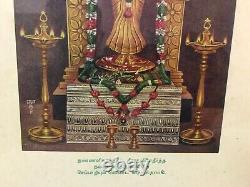 Sri. Vayidhyanathan Swamy Vaidisvaran Kovil HinduLitho Print Antique Vintage Old