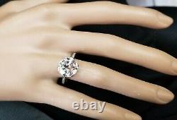 Stunning 4.31ct Platinum Vintage engagement ring old mine cut Diamond VS2-I