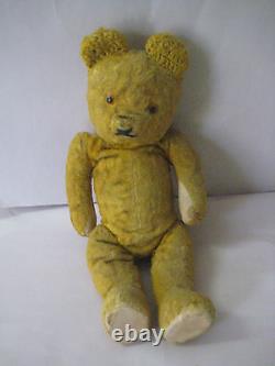 The Cutest Old Vintage Antique Teddy Bear Europe 35cm jointed limbs straw-filled