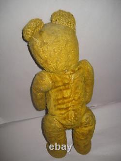 The Cutest Old Vintage Antique Teddy Bear Europe 35cm jointed limbs straw-filled