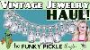 The Funky Pickle Jewelry Haul Victorian Antique Vintage Ciner Silver Turquoise Yard Sale Finds