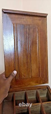 Traditional Indian Masala / Cash Wooden Box Made of Teakwood Antique Vintage Old