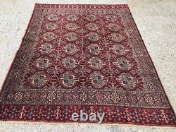 Turkish Vintage double sided Rug vegetable dye 175x132cm Persian Tribal boho old