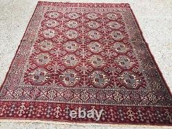 Turkish Vintage double sided Rug vegetable dye 175x132cm Persian Tribal boho old