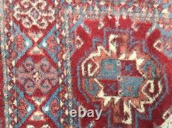 Turkish Vintage double sided Rug vegetable dye 175x132cm Persian Tribal boho old