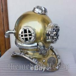 U. S Navy Mark V Vintage old Diving Divers Helmet Scuba Decorative deep Sea gift