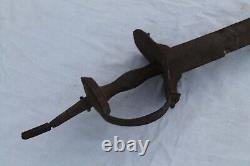 V. V rare old antique vintage Mughal Rajput Maratha India firangi khanda kirch