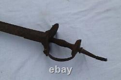 V. V rare old antique vintage Mughal Rajput Maratha India firangi khanda kirch