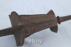 V. V rare old antique vintage Mughal Rajput Maratha India firangi khanda kirch