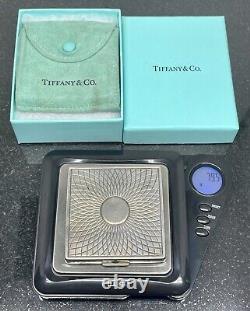 VINTAGE TIFFANY & CO. STERLING SILVER LADIES COMPACT Rare Pattern Old Antique