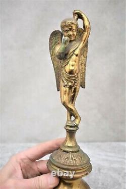 Very Old Vintage Antique Brass Angel Stand, Statue (CU753) chalice co