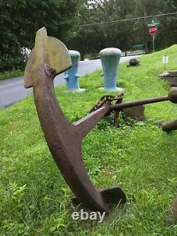 Very Old, very Large, very Heavy Original Antique Ship Anchor