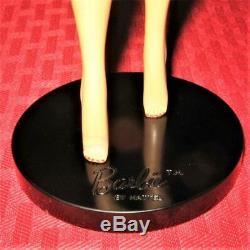 Vintage #1 Ponytail Barbie Old Black 2 Prong Pedestal Stand Original Japan Rare