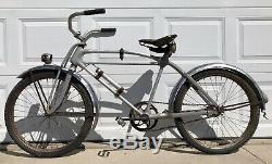 Vintage 1936,1937 Monark Silver King M1 Deluxe Bicycle, Antique Old Bike