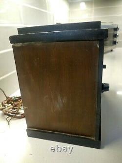 Vintage 1936 Art Deco Deluxe Chrome Nouveau Grille Antique Old Wood Tube Radio