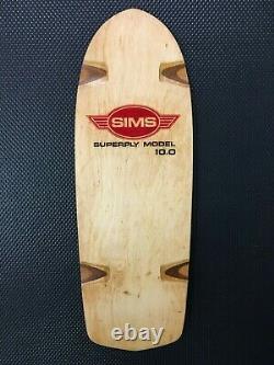 Vintage 1978 Sims Superply 10.0 Pig Old School Skateboard Bowman Alva Dogtown