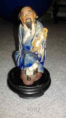 Vintage Antique Chinese Old Man Figure Statue