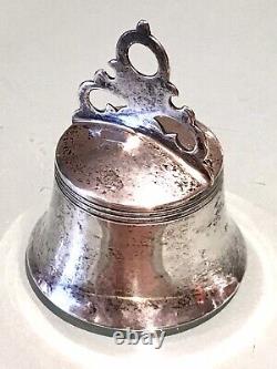 Vintage Antique GWD Graff Washbourne&Dunn NY Sterling Silver Hand Call Bell Old